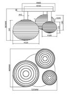 Потолочный светильник Maytoni MOD268CL-03G — фото 2, Подвесные светильники