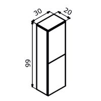 Пенал ORKA Knidos 30 подвесной, Legnano арт-3000988 — фото 4, Пеналы для ванной комнаты