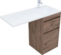 Тумба под раковину Aquanet Токио 48 дуб веллингтон (напольная 2 ящика) 00333647 — фото 3, Тумбы под раковину