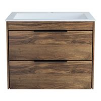 База под раковину Chiara 2D 600 подвесная, 2 выкатных ящика soft-close, C.Oak арт-VMC-2C2600CO — фото 15, Тумбы под раковину