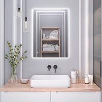 Зеркало с LED-подсветкой SIRIUS (60*80) /AQUA DE MARCO SIR60/80 — фото 1, Зеркала в ванную комнату