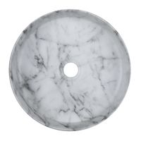 Раковина-чаша Azario 355х355х120 накладная, круглая, светлый мраморный арт-AZ-3134-M820 — фото 1, Раковины накладные