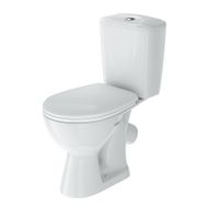 НЕО Унитаз-компакт, косой вып.,жесткое сид. с сист.soft-close, 2-х реж.арм., Siamp/Oli, с креп.ROSA Вн УнкБ02 — фото 1, Напольные унитазы