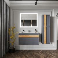 Ручка для тумбы Бриклаер БЕРЛИН 100 см, дуб золотой 4627125416316 — фото 1, Тумбы с раковиной