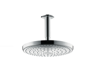 Верхний душ, Hansgrohe, Raindance Select S, тип установки-потолочный, размер душевого диска, мм-240*240, форма-круглая, количество режимов-2, тип струи-Rain, RainAir, держатель-есть, размер держателя-100, цвет-хром арт-26467000 — фото 1, Верхние души