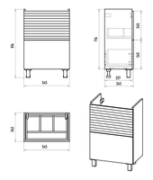 Тумба под раковину арт-Э-Фор-07060-0219-2Я — фото 5, Тумбы под раковину