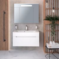 Тумба подвесная OLIVIA 100 /1 ящ/ AQUA DE MARCO 2100COLI/H — фото 6, Тумбы под раковину