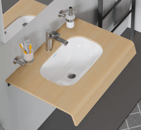 Раковина, Duravit, D-Code, шгв 495*290*175, цвет-белый арт-0338490000 — фото 1, Раковины встраиваемые сверху
