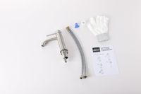 Товар: Смеситель ABBER Wasser Kreis 316 для раковины, сталь брашированная арт-AF8110BST - фото 2 Смеситель ABBER Wasser Kreis 316 для раковины, сталь брашированная арт-AF8110BST — фото 2, Смесители для раковины