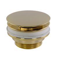 RICAMBI Слив для раковины, d-63 mm 1"1/4 без перелива с декоративной крышкой, золото 31966 — фото 1, Донные клапаны