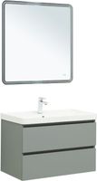 Товар: Тумба с раковиной Aquanet Вега 2.0 80 2 ящ. цв.мисти грин (раковина Ирис) 00344749 - фото 8 Тумба с раковиной Aquanet Вега 2.0 80 2 ящ. цв.мисти грин (раковина Ирис) 00344749 — фото 8, Тумбы с раковиной