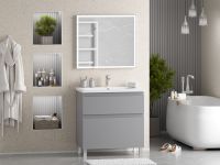 Тумба под раковину арт-П-Лак-01080-5012Я — фото 5, Тумбы под раковину