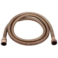 MH1001SM Душевой шланг в металлической оплетке к смесителям типа 47, 1/2"x1/2", 100 см., ЦВЕТ БРОНЗА — фото 1, Душевые шланги