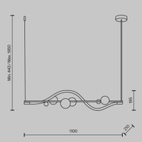 Товар: Подвесной светильник Maytoni MOD289PL-L13BS3K - фото 2 Подвесной светильник Maytoni MOD289PL-L13BS3K — фото 2, Подвесные светильники