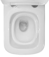 Унитаз подвесной Azario Cascad M 490x345x325 безободковый, система смыва "Скрытое Торнадо", с быстросъемным сиденьем микролифт арт-AZ-10002 — фото 8, Подвесные унитазы