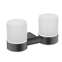 Стакан для зубных щеток двойной Timo Luiro черный арт-18534/03 — фото 1, Стаканы для зубных щеток