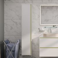 Пенал Allen Brau Activity 35 R белый матовый/олива браш арт-1.34008.WM — фото 2, Пеналы для ванной комнаты