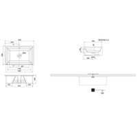 Товар: Раковина Scarabeo TECH встраиваемая снизу с переливом без отверстий цвет белый арт-8037 - фото 3 Раковина Scarabeo TECH встраиваемая снизу с переливом без отверстий цвет белый арт-8037 — фото 3, Раковины встраиваемые снизу