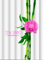 шторка д/в тканевая 180х200см "Сила Дзен" MZ-126 — фото 1, Шторки на ванну