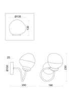 Товар: Настенный светильник (бра) Freya FR8017WL-01MG - фото 8 Настенный светильник (бра) Freya FR8017WL-01MG — фото 8, Бра