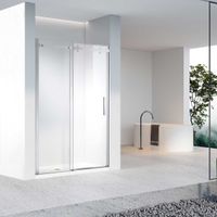 Душевая дверь Como-N , 1600, хром, стекло прозрачное арт-VDS-4CN160CL — фото 3, Раздвижные душевые двери