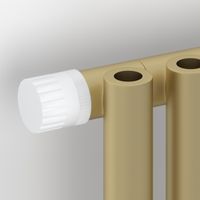 Отопительный радиатор Сунержа Эстет-0 EU50 левый 500х225 5 секций Матовая шампань арт-022-0320-5005 — фото 2, Радиаторы отопления