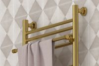 Полка прямая Полка Сунержа прямая / L 370 Золото арт-03-2012-0370 — фото 1, Полки для полотенец