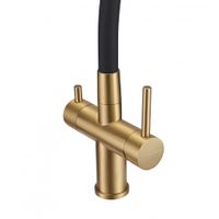 Смеситель для кухни с фильтром Milacio Ultra 560 (MCU.560.GDB) брашированное золото черный шланг — фото 4, Смесители для кухни