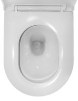 Унитаз подвесной Azario Eclat 520x365x365, безободковый, система слива "Скрытое Торнадо", с быстросъемным сидением микролифт арт-AZ-2381-A — фото 9, Подвесные унитазы