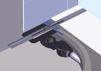 Желоб BERGES водосток SIMPEL 800, золото глянец, S-сифон D50 H60 боковой арт-092112 — фото 11, Душевые лотки