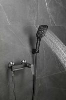 Смеситель для ванны с душем BELZ, оружейная сталь, арт-B60715-3 — фото 6, Смеситель для ванны