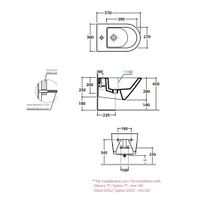 Биде GLOBO FORTY3 подвесное цвет белый матовый арт-FOS09BO — фото 2, Биде подвесные
