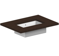 Раковина Scarabeo TECH встраиваемая снизу с переливом без отверстий цвет белый с антибактериальным и грязеотталкивающим покрытием BIOKER арт-8037 BK — фото 1, Раковины встраиваемые снизу