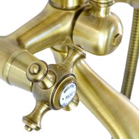 Товар: PRESTIGE См-ль д/ванны внешний плоский излив, золото 32449 - фото 5 PRESTIGE См-ль д/ванны внешний плоский излив, золото 32449 — фото 5, Смеситель для ванны