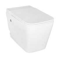 Унитаз импульсный Azario 360х590х440 напольный, квадратный, быстросъемное сиденье микролифт арт-AZ101 — фото 1, Напольные унитазы