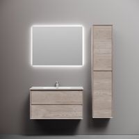 Тумба подвесная SANCOS Marmi 2.0 890х445х520 с двумя ящиками оснащенными доводчиками скрытого монтажа, дуб галифакс натуральный, арт. арт-MR2.090EG — фото 4, Тумбы под раковину