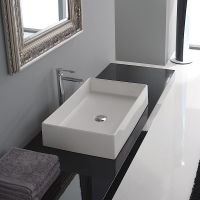 Раковина Scarabeo TEOREMA 2.0 накладная без перелива без отверстий цвет белый арт-5101 — фото 6, Раковины накладные