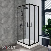 Ограждение VIVA90B N душевое Ceruttispa без поддона (90x90x195) — фото 439, Прямоугольные душевые уголки