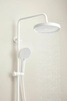 Душевая стойка с тропическим душем BELZ, белая, арт-B24713-8 — фото 5, Душевые стойки