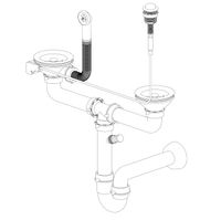 Товар: GRANFEST Сифон двойной 3 1/2" черный п/авт с круглым переливом и отводом арт. GF- 13G14PB4-P2A павт черн - фото 2 GRANFEST Сифон двойной 3 1/2" черный п/авт с круглым переливом и отводом арт. GF- 13G14PB4-P2A павт черн — фото 2, Сифоны