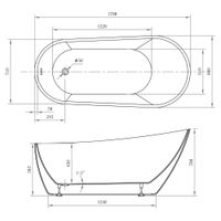 Акриловая ванна ABBER белая арт-AB9501 — фото 10, Акриловые ванны