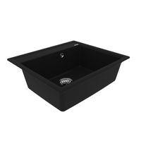 Товар: Кухонная мойка Lemark HANKA 570 врезная прямоугольная из кварцгранита, Антрацит 9910013 - фото 1 Кухонная мойка Lemark HANKA 570 врезная прямоугольная из кварцгранита, Антрацит 9910013 — фото 1, Кухонные мойки