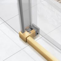 Товар: Душевой уголок Slim Soft , 1200*1000, брашированное золото, стекло прозрачное арт-VSR-1SS1012CLG - фото 3 Душевой уголок Slim Soft , 1200*1000, брашированное золото, стекло прозрачное арт-VSR-1SS1012CLG — фото 3, Прямоугольные душевые уголки