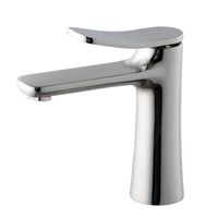 Смеситель для раковины, Fima Carlo Frattini, Flo', тип открывания воды-однорычажный, монтаж-на раковину/столешницу, отверстия для монтажа-1, высота, мм-168, вынос излива, мм-120, донный клапан-есть, тип подводки-гибкая, стандарт подвода воды-3/8", цвет-белый матовый арт-F3801BS — фото 1, Смесители для раковины