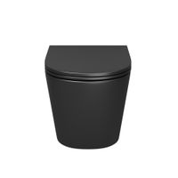 Товар: Унитаз подвесной Grossman (515х355х365) безободковый,черный матовый с тонкой крышкой,микролифт,смыв торнадо,1 место арт-GR-4478BMSQ - фото 3 Унитаз подвесной Grossman (515х355х365) безободковый,черный матовый с тонкой крышкой,микролифт,смыв торнадо,1 место арт-GR-4478BMSQ — фото 3, Подвесные унитазы