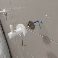 Товар: Крючок одинарный, коллекция КАМИЛА , белый матовый, Альтасан арт-КМ10БМ - фото 2 Крючок одинарный, коллекция КАМИЛА , белый матовый, Альтасан арт-КМ10БМ — фото 2, Крючки для полотенец