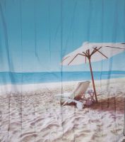 шторка д/в тканевая 180х200см "Райский уголок" MZ-118 — фото 1, Шторки на ванну