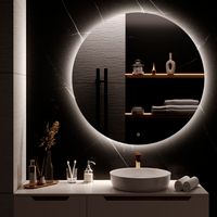 Зеркало с LED-подсветкой MILAN (100) круглое /AQUA DE MARCO MIL100 — фото 2, Зеркала в ванную комнату