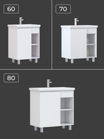 Тумба под раковину VIGO Milos 60 (Como) арт-316 белый — фото 6, Тумбы под раковину