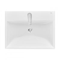 ONA Мебельная раковина 600х460x121 мм из композитного материала, белый, ROCA арт-ZRU9307561 — фото 3, Раковины встраиваемые сверху